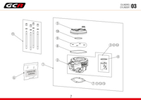 Segment GCR / GCR piston ring