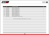 CATALOGUE GCR moteur G3 2010-2017