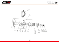 Pions de guidage de correcteur GCR