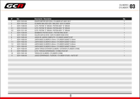CATALOGUE GCR moteur G3 2010-2017